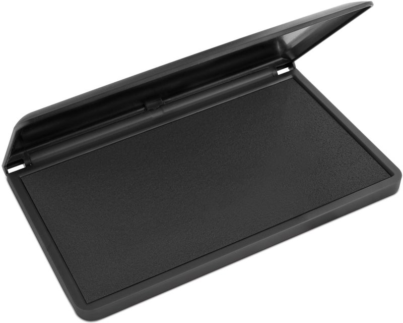 MaxMark Large Premium Black Ink Stamp Pad - 3.5" x 6.25" - Quality Felt Pad - Image 1